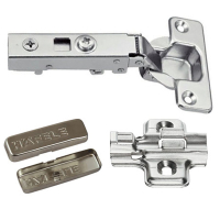 35mm Cup Self Closing Full Overlay 110º Hinge (PR) - Satin Nickel