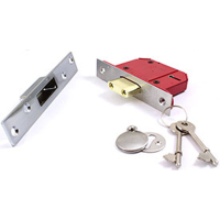 Union 2100S Strongbolt 5L British Standard Deadlock 68mm - Satin Chrome