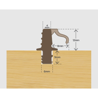 Weather Bar with 8mm Extended Flap 914mm - Brown