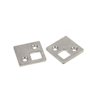 Corner Shoot Bolt Keeps (Pair) - Stainless Steel