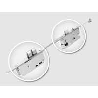 Winkhaus 2.1m Thunderbolt Size 2 Espag Lock 45mm backset Square Ends - 16mm FP