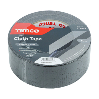 50m x 48mm Medium Duty Black Cloth Tape