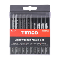 16 Piece Mixed Jigsaw Blades Set For Wood, Plastic & Metal