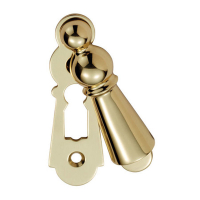 Large Covered Escutcheon - Polished Brass