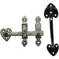 Kirkpatrick (3619) - Suffolk Latch with Chain - Black