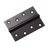 4inch Fixed Pin Hinge (Pair) - Black