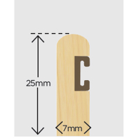 Exitex 25mm x 7mm Timber Parting Bead + Carrier Primed 3m (Pack 10)