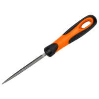 Bahco ERGO Handled Three-Square Second Cut File 200mm (8in)