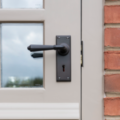 Lever Handles on Backplate