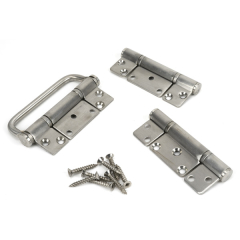 Brio Weatherfold 4S Non-Mortice Hinge Handle Set - Stainless Steel