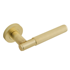 Insignia Knurled Lever Handles on Rose (Set)
