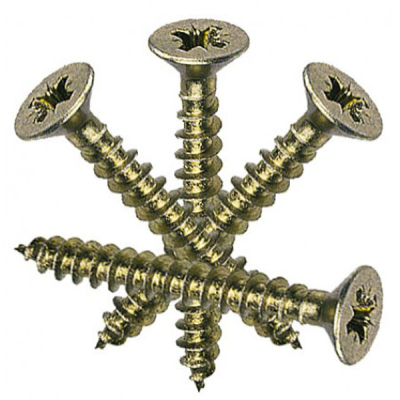 2.5 x 16mm Countersunk Screws (1000) - Satin Nickel