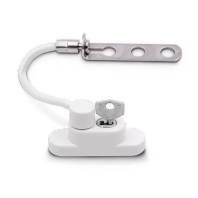 Espag Handle Window Restrictor - White