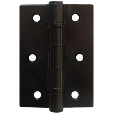 3Inch Ball Bearing Steel Butt Hinge (Pair) - Black