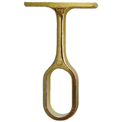 Wardrobe Centre Rail Support - Brass Plated