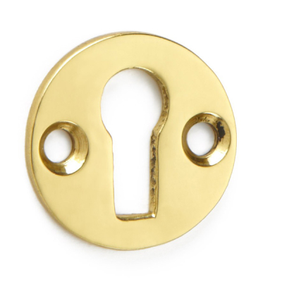 Escutcheon 22mm Round - Brass