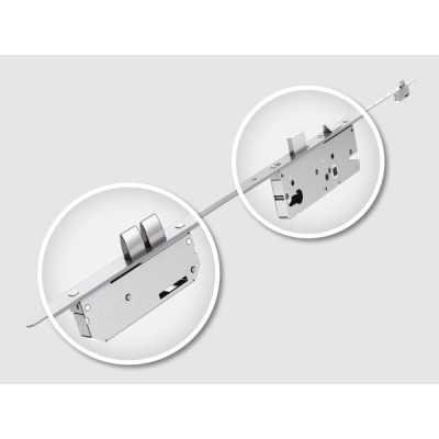 Winkhaus 2.1m Thunderbolt Size 2 Espag Lock 45mm backset Square Ends - 16mm FP