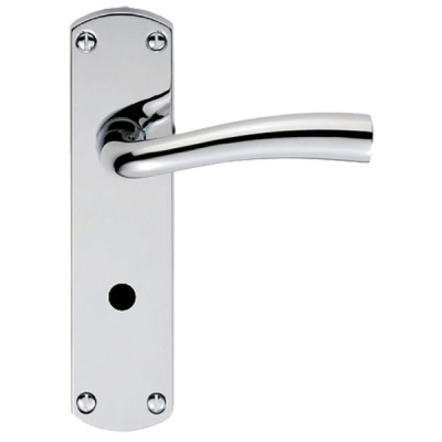 Cinco Lever Bathroom Handle Set - Polished Chrome