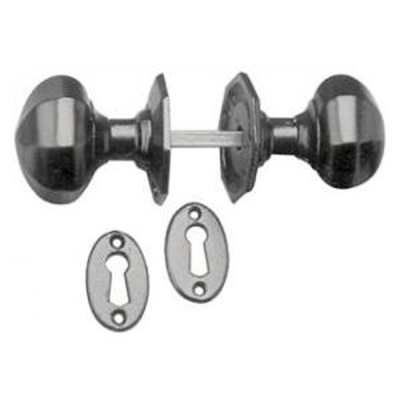Kirkpatrick (T940) - Mortice/Rim Knob Set - Black