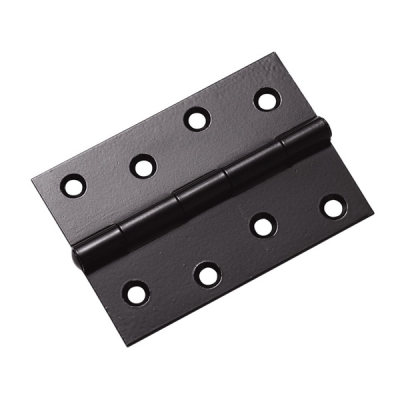 4Inch Fixed Pin Hinge (Pair) - Black
