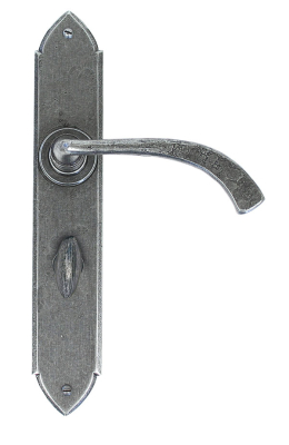 From the Anvil Gothic Curved Lever Handle Set