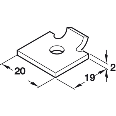 Single Studs for Flat Bookcase Strip