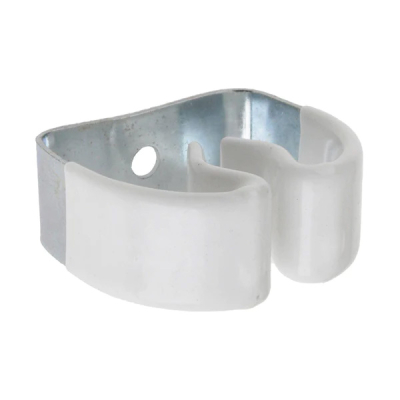 Broom Holder with Vinyl White Coating 45mm x 17mm (5kg Max Load)